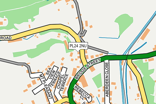 PL24 2NU map - OS OpenMap – Local (Ordnance Survey)