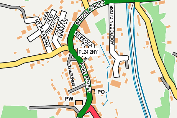 PL24 2NY map - OS OpenMap – Local (Ordnance Survey)