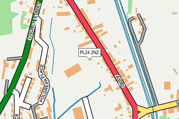 PL24 2NZ map - OS OpenMap – Local (Ordnance Survey)