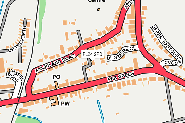 PL24 2PD map - OS OpenMap – Local (Ordnance Survey)