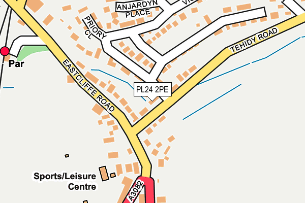 PL24 2PE map - OS OpenMap – Local (Ordnance Survey)