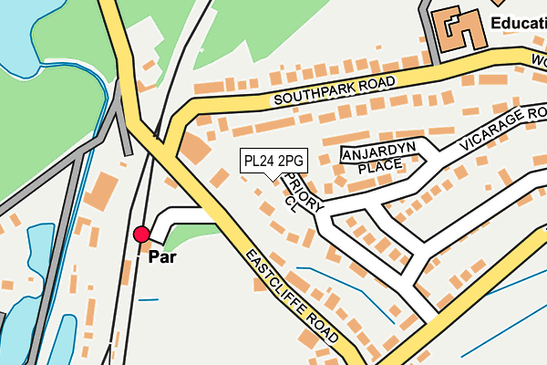 PL24 2PG map - OS OpenMap – Local (Ordnance Survey)