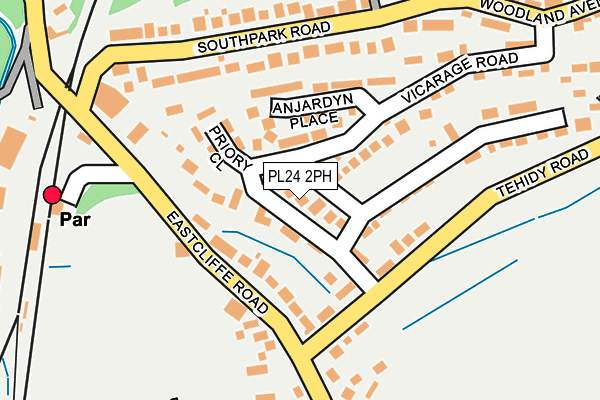 PL24 2PH map - OS OpenMap – Local (Ordnance Survey)