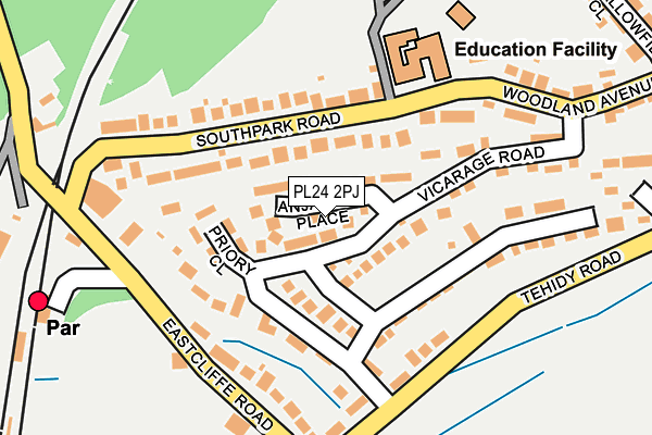 PL24 2PJ map - OS OpenMap – Local (Ordnance Survey)