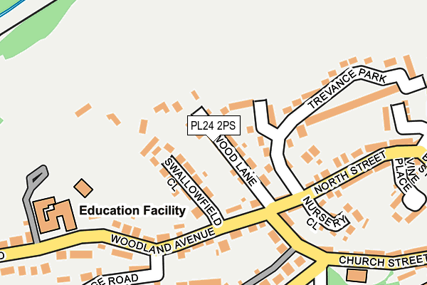 PL24 2PS map - OS OpenMap – Local (Ordnance Survey)