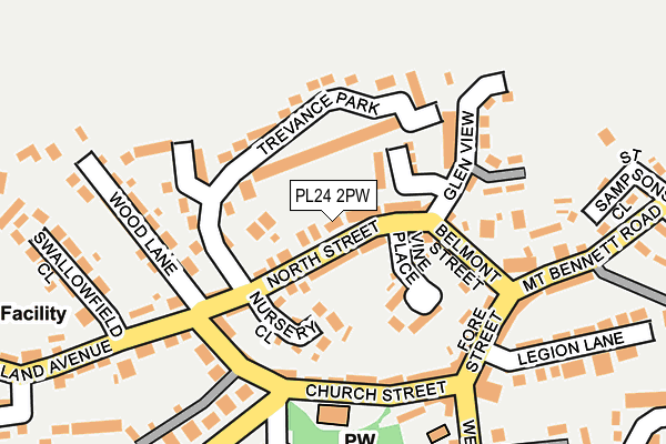 PL24 2PW map - OS OpenMap – Local (Ordnance Survey)