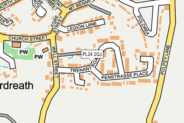 PL24 2QJ map - OS OpenMap – Local (Ordnance Survey)