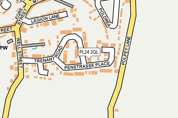 PL24 2QL map - OS OpenMap – Local (Ordnance Survey)