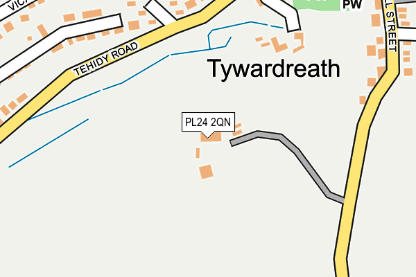 PL24 2QN map - OS OpenMap – Local (Ordnance Survey)