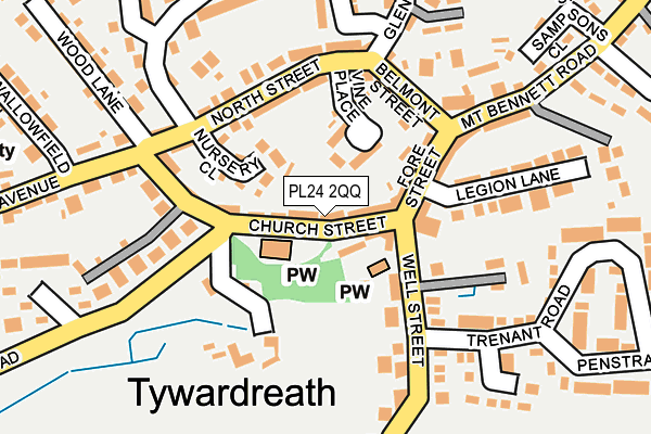 PL24 2QQ map - OS OpenMap – Local (Ordnance Survey)