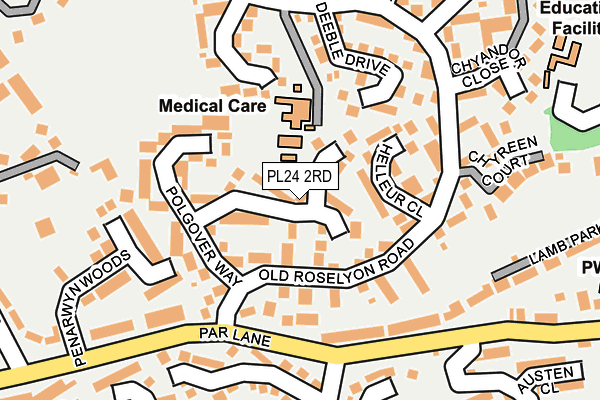 PL24 2RD map - OS OpenMap – Local (Ordnance Survey)