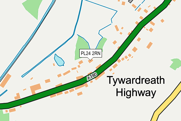 PL24 2RN map - OS OpenMap – Local (Ordnance Survey)