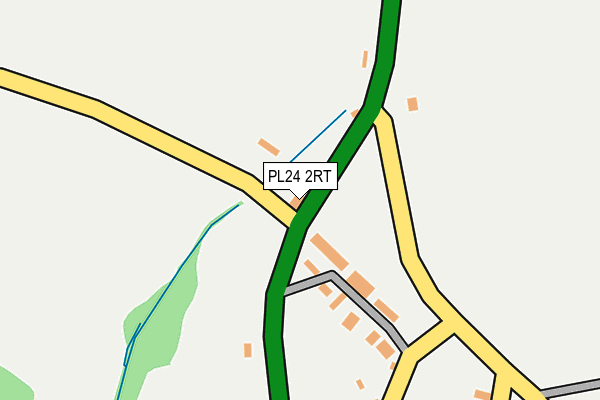 PL24 2RT map - OS OpenMap – Local (Ordnance Survey)