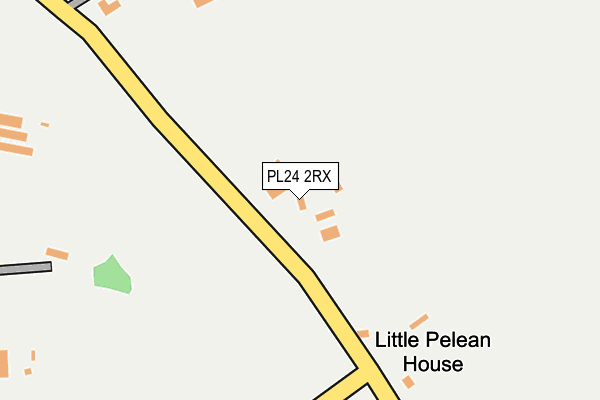 PL24 2RX map - OS OpenMap – Local (Ordnance Survey)