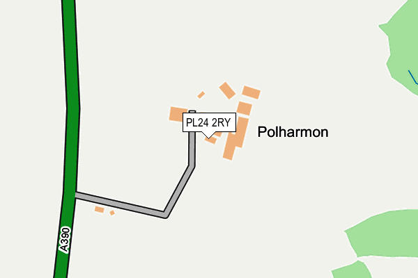 PL24 2RY map - OS OpenMap – Local (Ordnance Survey)