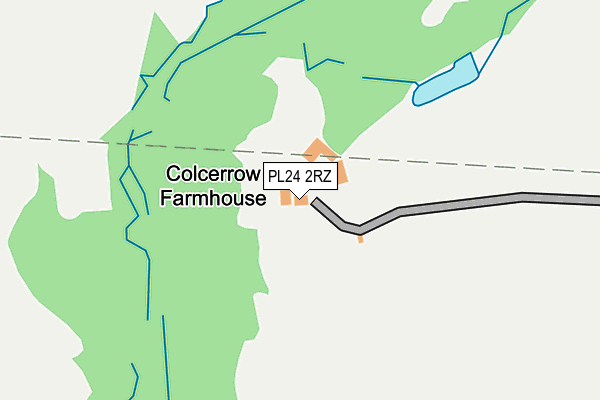 PL24 2RZ map - OS OpenMap – Local (Ordnance Survey)