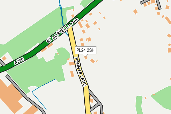 PL24 2SH map - OS OpenMap – Local (Ordnance Survey)