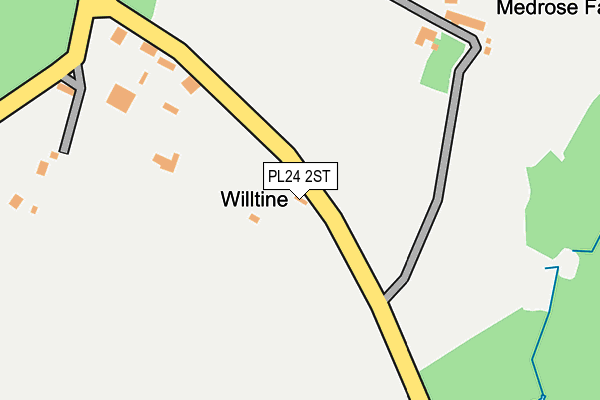 PL24 2ST map - OS OpenMap – Local (Ordnance Survey)