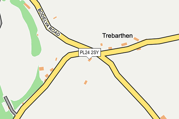PL24 2SY map - OS OpenMap – Local (Ordnance Survey)