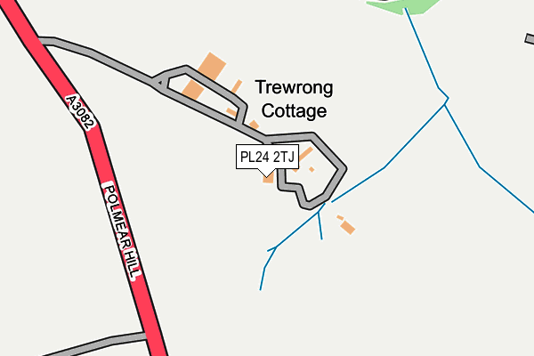 PL24 2TJ map - OS OpenMap – Local (Ordnance Survey)