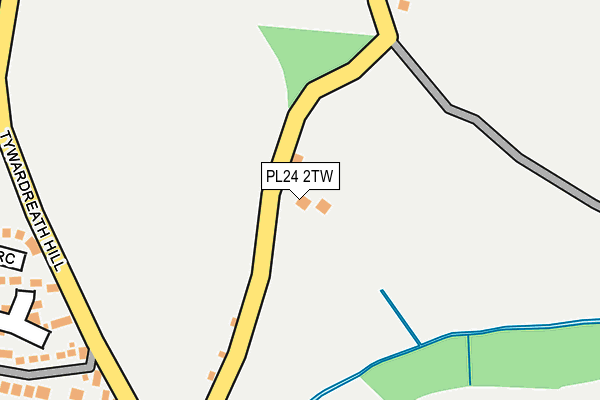 PL24 2TW map - OS OpenMap – Local (Ordnance Survey)