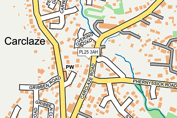 PL25 3AH map - OS OpenMap – Local (Ordnance Survey)