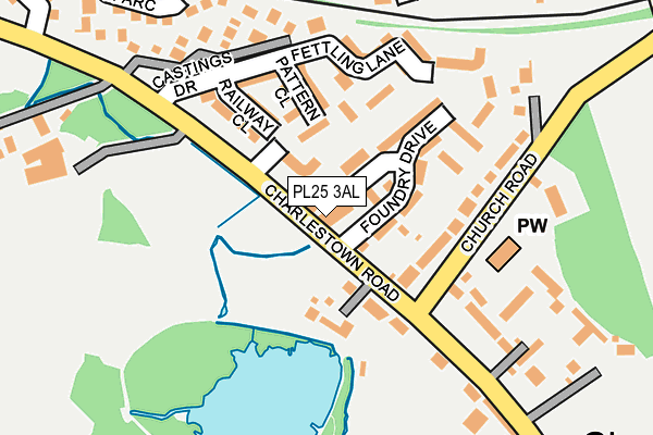 PL25 3AL map - OS OpenMap – Local (Ordnance Survey)