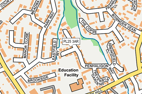 PL25 3AR map - OS OpenMap – Local (Ordnance Survey)