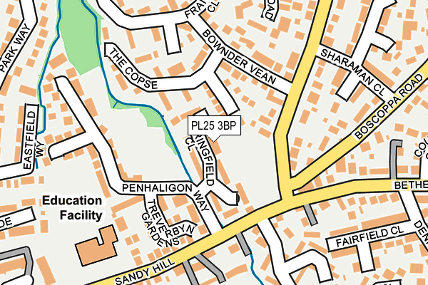 PL25 3BP map - OS OpenMap – Local (Ordnance Survey)