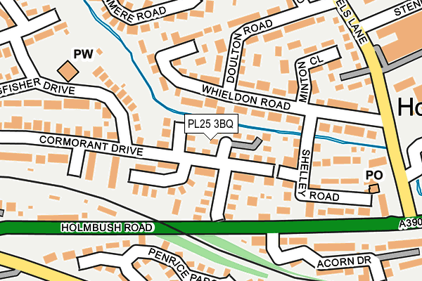 PL25 3BQ map - OS OpenMap – Local (Ordnance Survey)