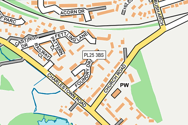 PL25 3BS map - OS OpenMap – Local (Ordnance Survey)