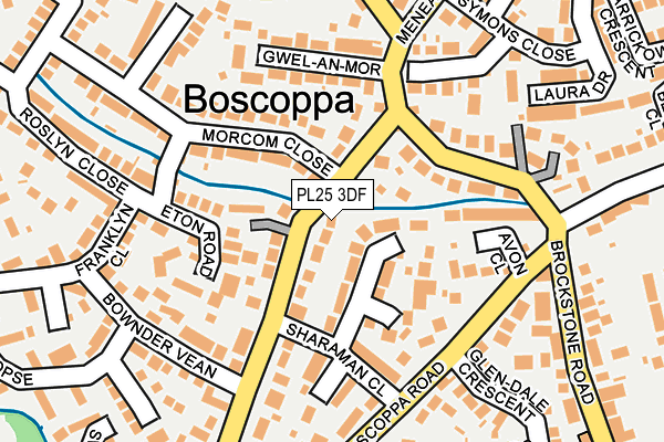 PL25 3DF map - OS OpenMap – Local (Ordnance Survey)