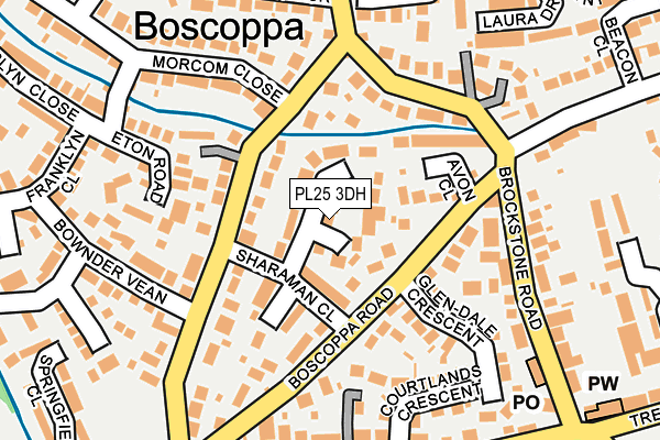 PL25 3DH map - OS OpenMap – Local (Ordnance Survey)