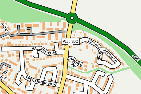 PL25 3DQ map - OS OpenMap – Local (Ordnance Survey)
