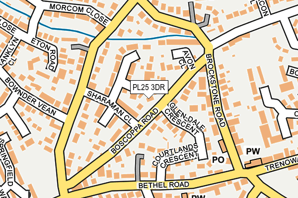 PL25 3DR map - OS OpenMap – Local (Ordnance Survey)