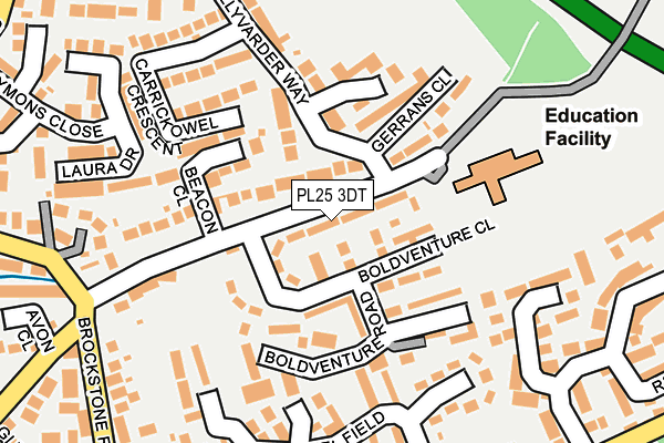 PL25 3DT map - OS OpenMap – Local (Ordnance Survey)