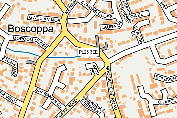 PL25 3EE map - OS OpenMap – Local (Ordnance Survey)