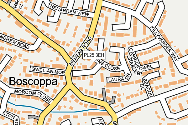 PL25 3EH map - OS OpenMap – Local (Ordnance Survey)