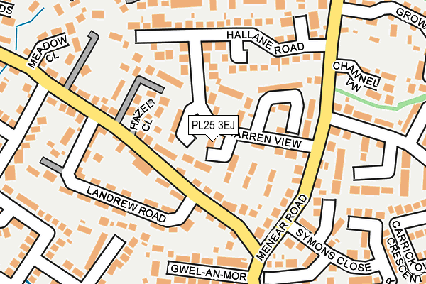 PL25 3EJ map - OS OpenMap – Local (Ordnance Survey)
