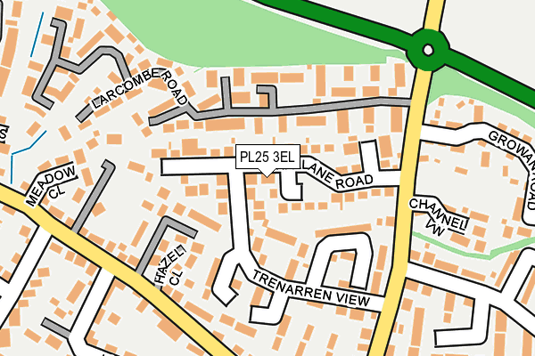PL25 3EL map - OS OpenMap – Local (Ordnance Survey)