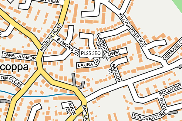 PL25 3EQ map - OS OpenMap – Local (Ordnance Survey)