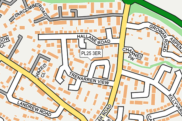 PL25 3ER map - OS OpenMap – Local (Ordnance Survey)