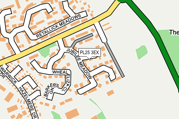 PL25 3EX map - OS OpenMap – Local (Ordnance Survey)