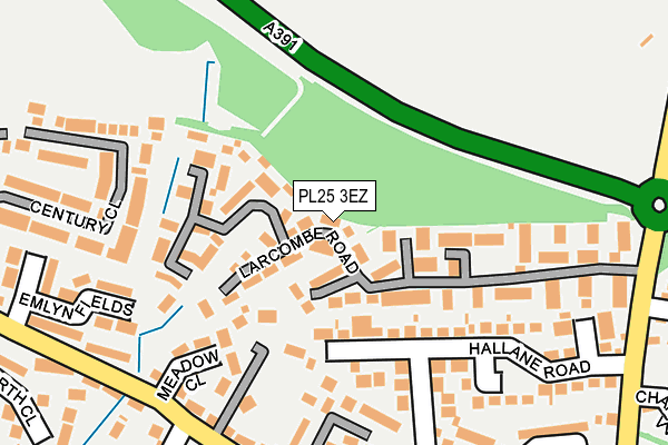 PL25 3EZ map - OS OpenMap – Local (Ordnance Survey)