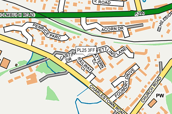 PL25 3FF map - OS OpenMap – Local (Ordnance Survey)