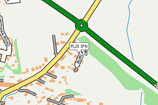 PL25 3FN map - OS OpenMap – Local (Ordnance Survey)