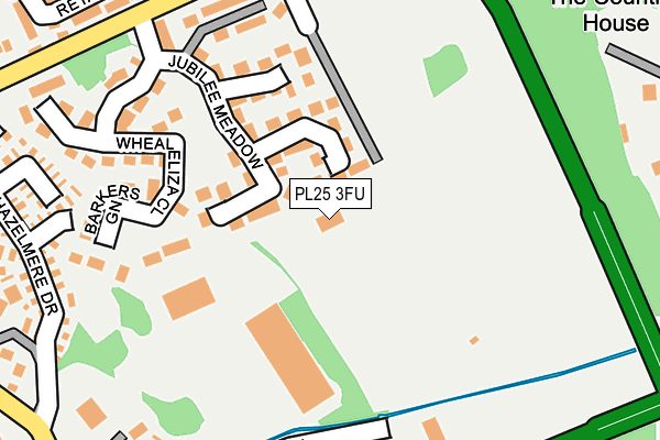 PL25 3FU map - OS OpenMap – Local (Ordnance Survey)