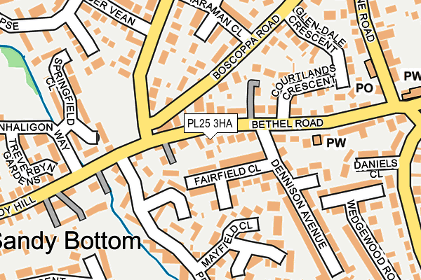 PL25 3HA map - OS OpenMap – Local (Ordnance Survey)