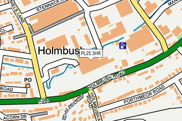 PL25 3HR map - OS OpenMap – Local (Ordnance Survey)