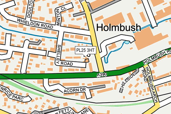 PL25 3HT map - OS OpenMap – Local (Ordnance Survey)